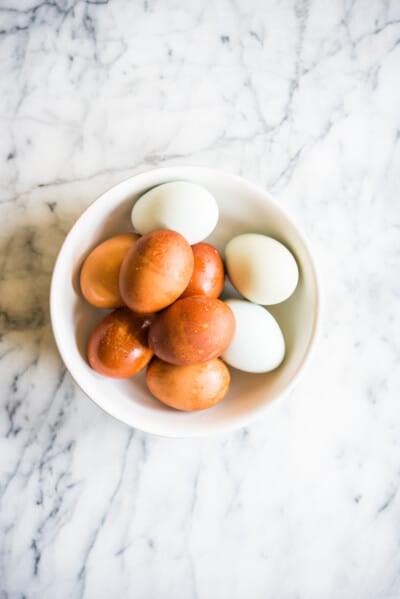 hard boiled eggs in a bowl