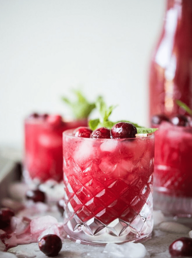 cranberry agua fresca