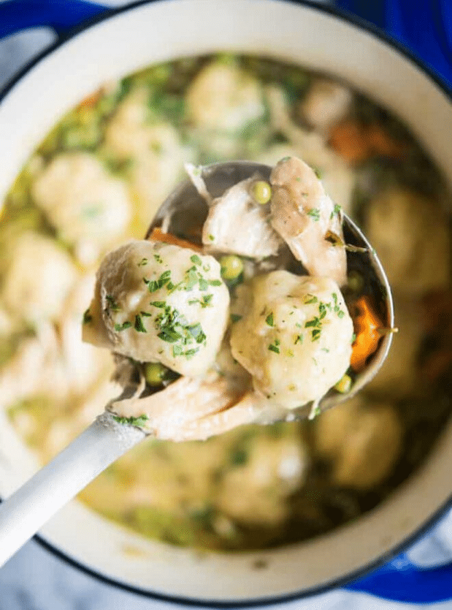 gluten free chicken and dumplings - thanksgiving leftover recipes