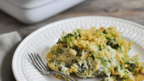 paleo cheesy broccoli casserole