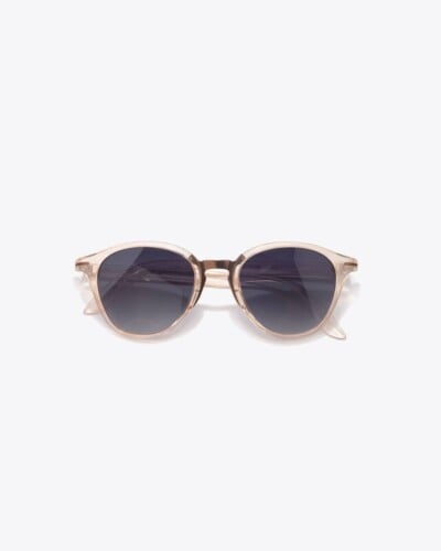 beige plastic rimmed sunglasses - eco-friendly gift guide