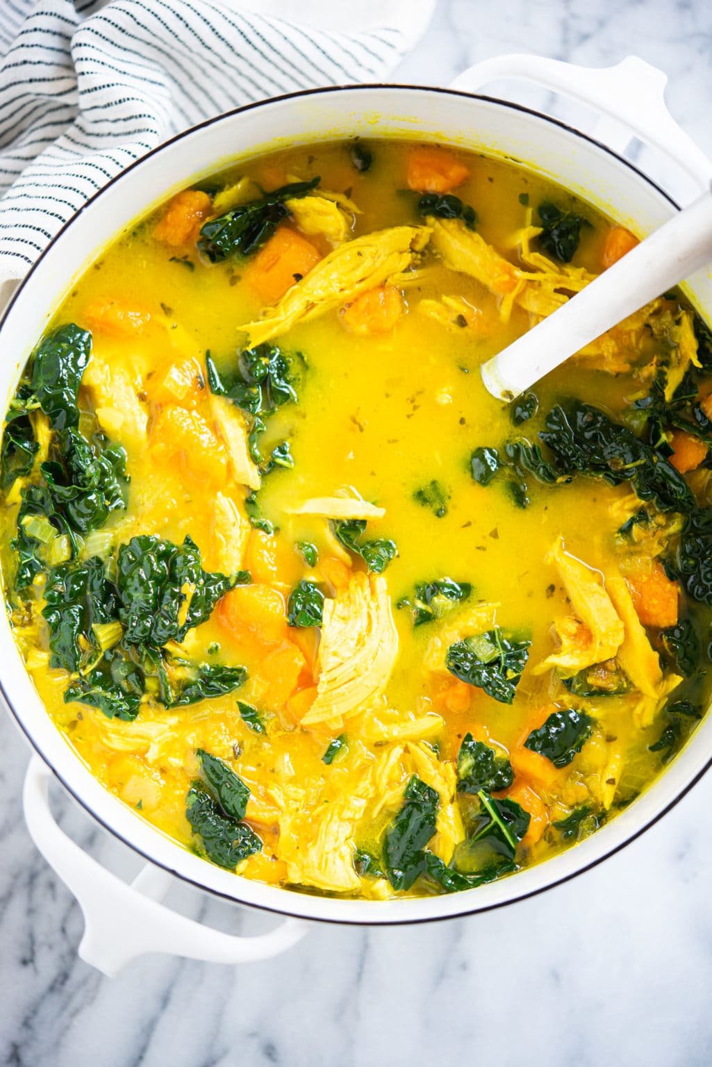 Ginger Turmeric Chicken Soup Recipe Fed And Fit