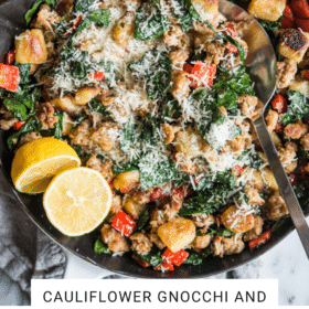Cauliflower Gnocchi and Sausage Skillet