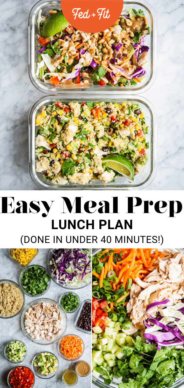 Meal Prep Lunch for the Week in Under 40 Minutes - Fed & Fit