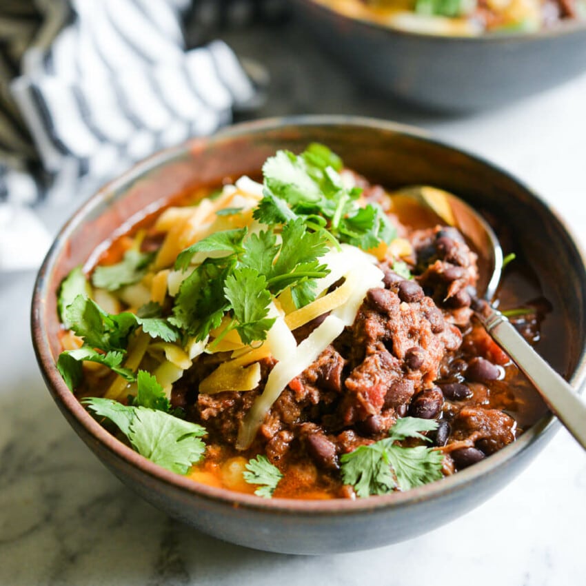 Best-Ever Slow Cooker Chili Recipe - Fed & Fit