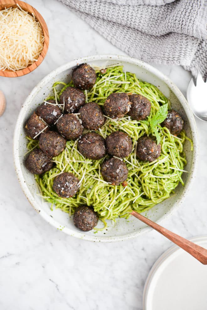 Pesto Meatballs Fed & Fit