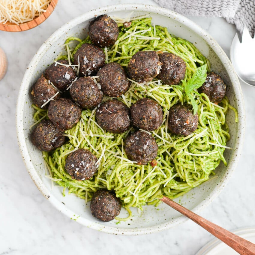 Pesto Meatballs - Fed & Fit