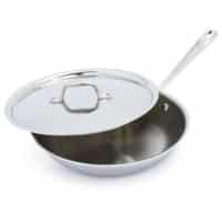 all clad stainless steel skillet with matching lid