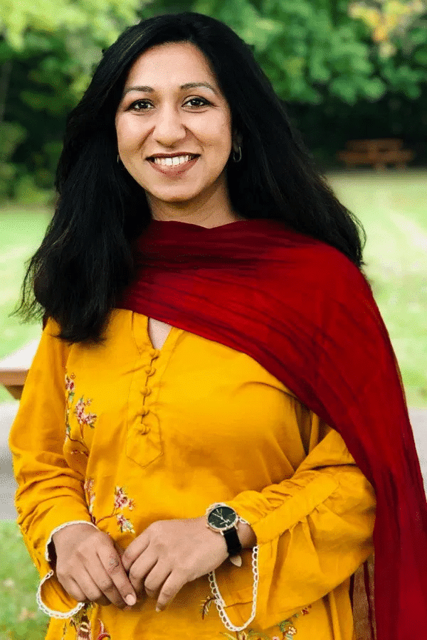 Fatima Ali of pots 'n curries standing outside smiling at the camera