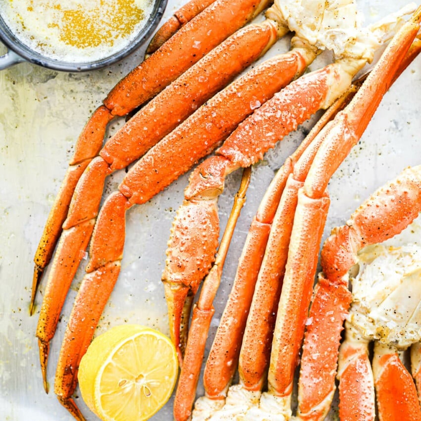 Oven Baked Crab Legs Recipe - Fed + Fit