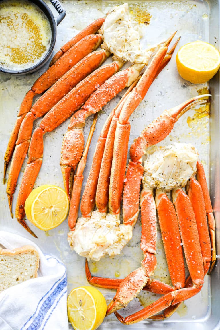 Oven Baked Crab Legs Recipe - Fed + Fit