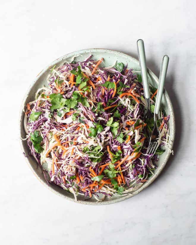 Easy Mexican Coleslaw with Creamy Avocado Dressing Fed + Fit