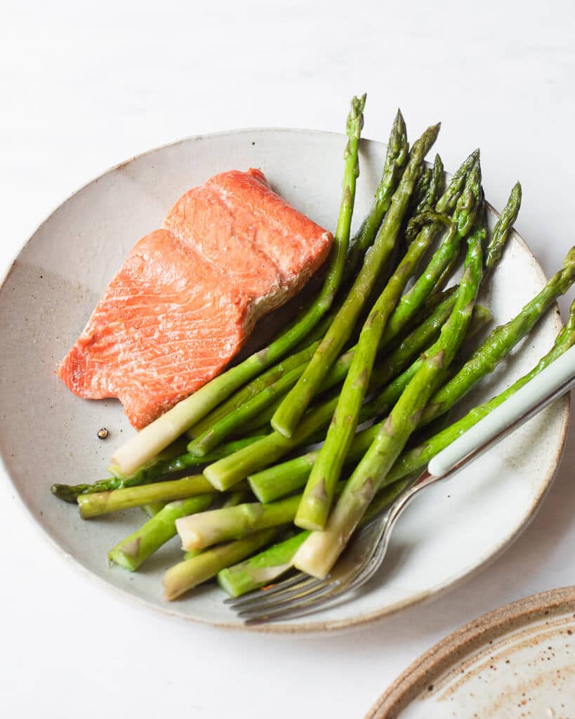 Instant pot salmon online and asparagus