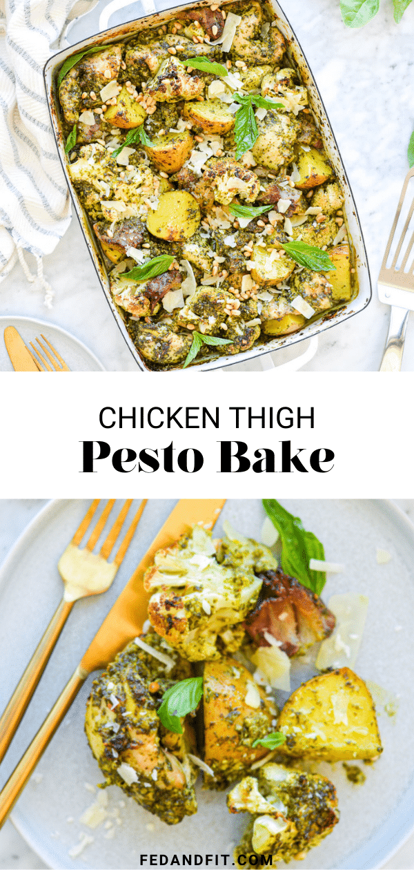 Pesto Chicken Thighs Fed & Fit