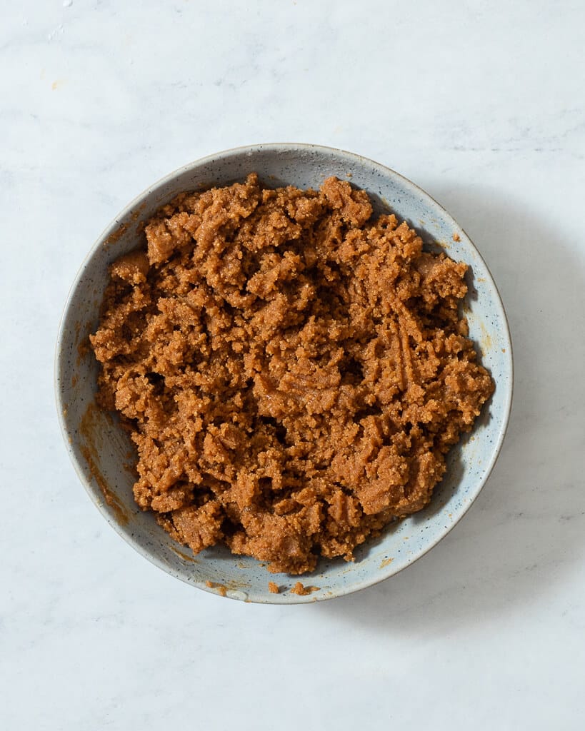 keto peanut butter cookie dough in a bowl