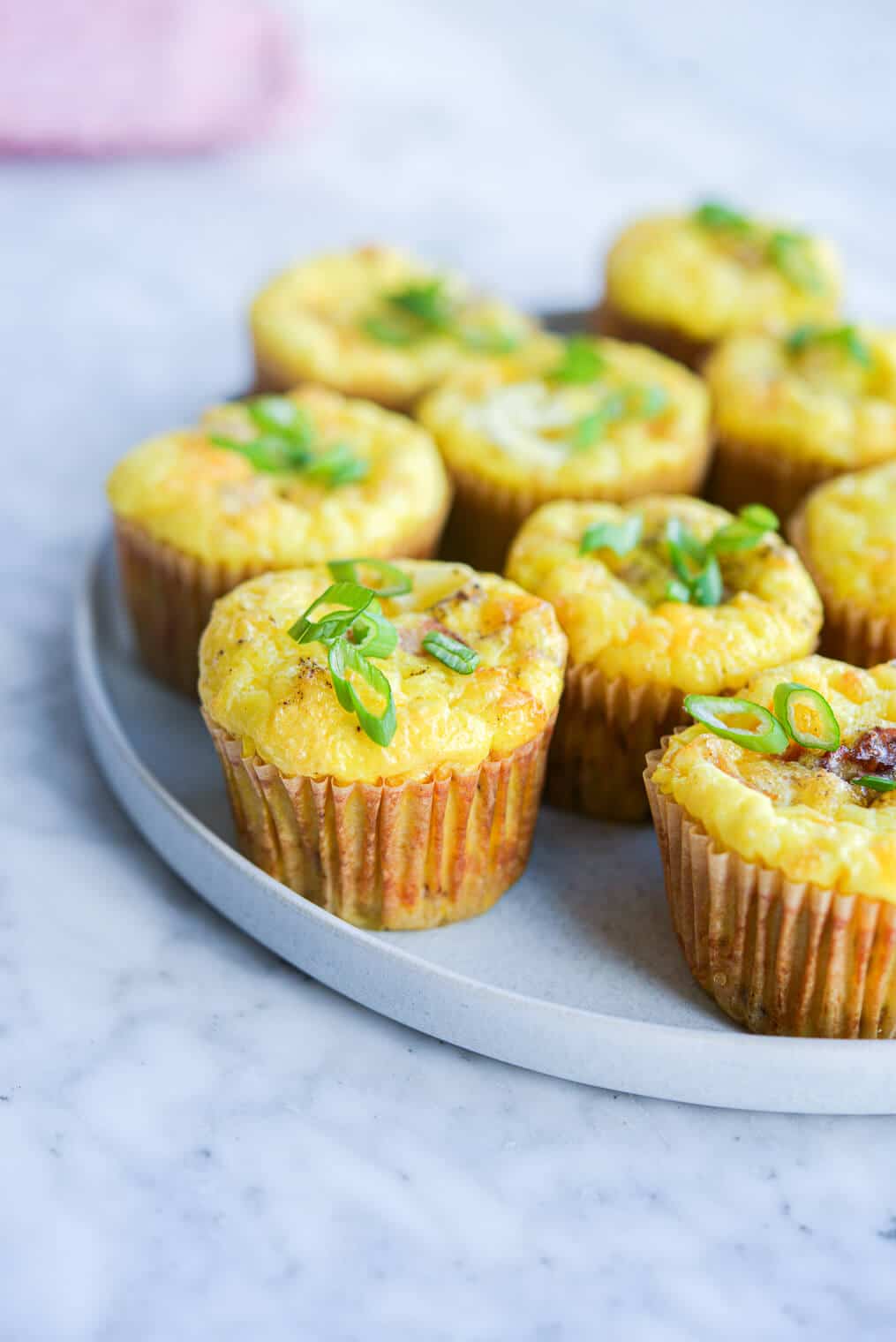 egg muffins on a plate