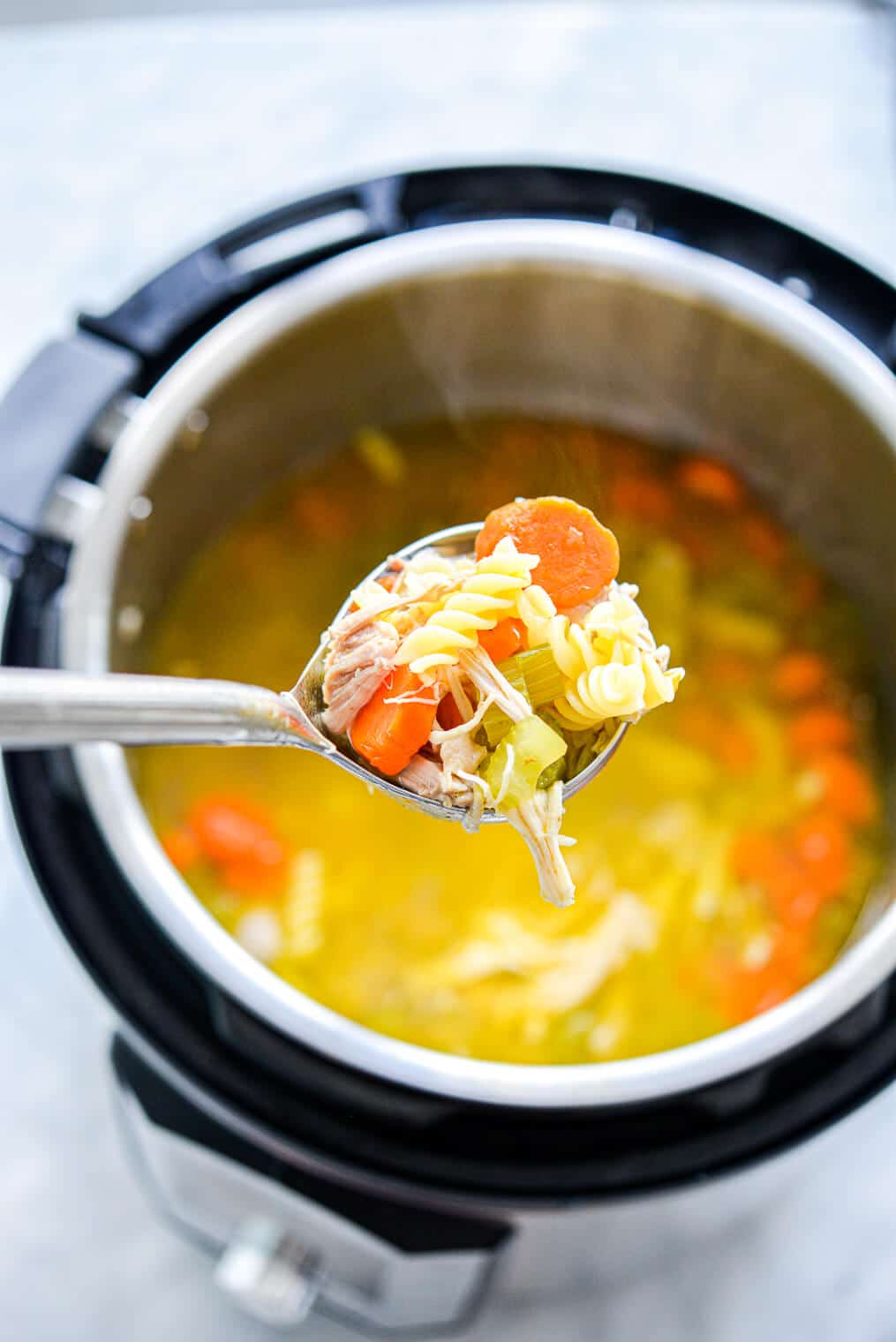 Instant Pot Chicken Noodle Soup - Fed & Fit