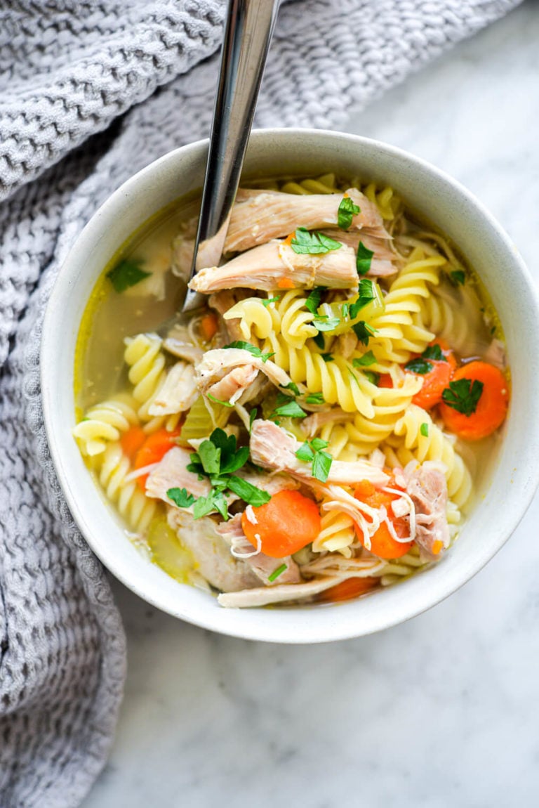 Instant Pot Chicken Noodle Soup Fed & Fit