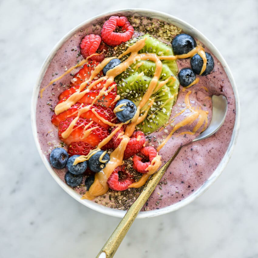 High Protein Smoothie Bowl - Fed & Fit