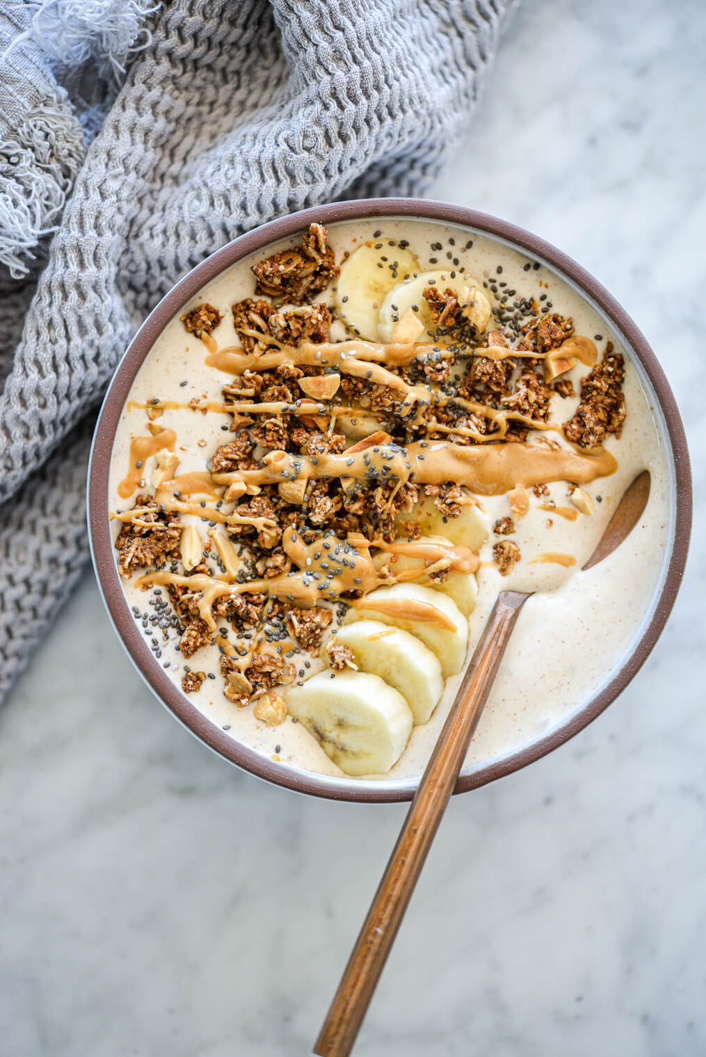 Peanut Butter Banana Smoothie Bowl  Fed & Fit