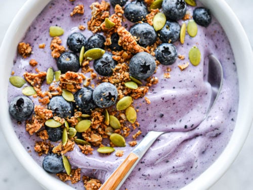 Blueberry & Banana THICK Smoothie Bowl, Vitamix E320