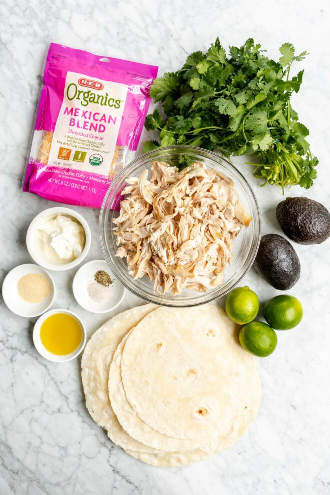 Crispy Sheet Pan Quesadillas with Avocado Cilantro Sauce - Fed & Fit