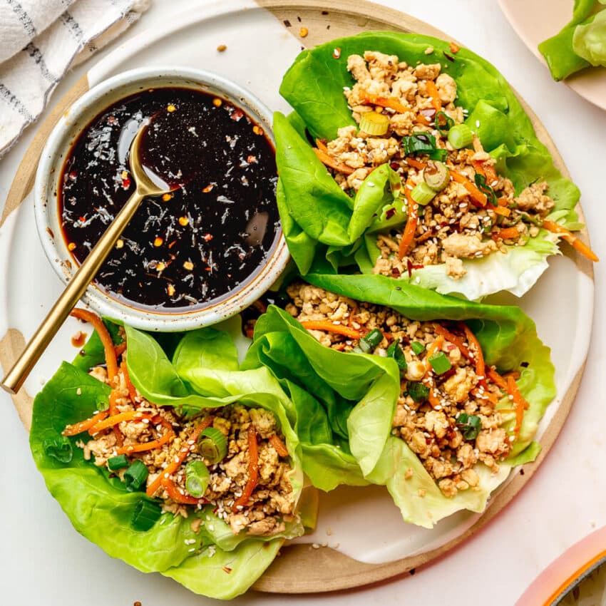 Asian-Inspired Lettuce Wraps - Fed & Fit