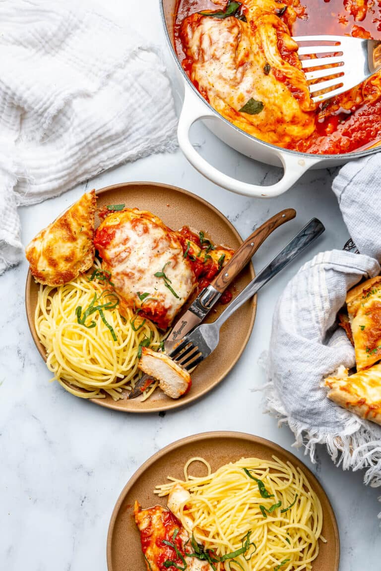 Easy Baked Chicken Marinara - Fed & Fit