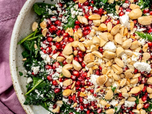The Best Winter Kale Salad with Lemon Cardamom Dressing