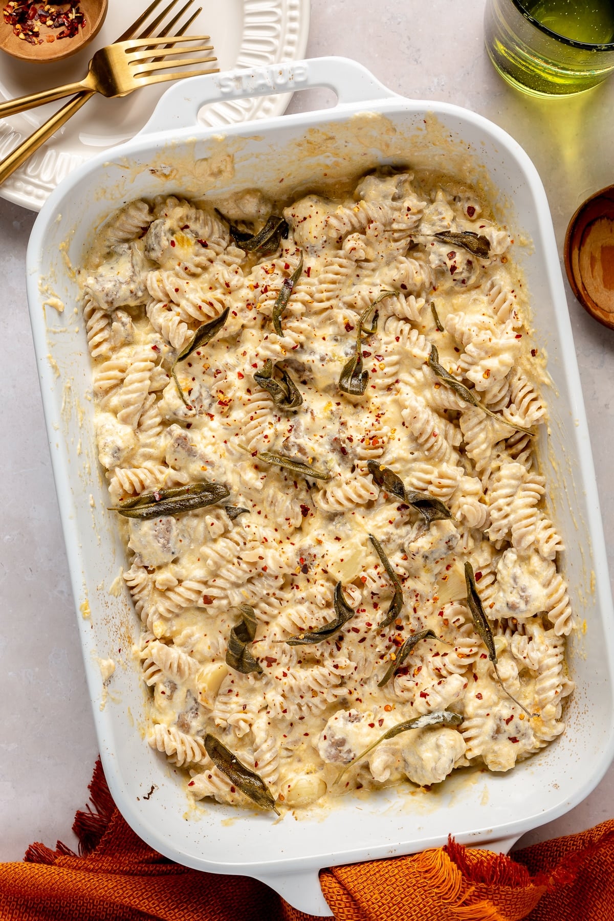 Butternut Squash and Goat Cheese Pasta