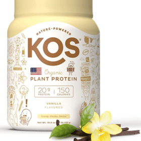 KOS Organic Plant Based Protein Powder, Vanilla