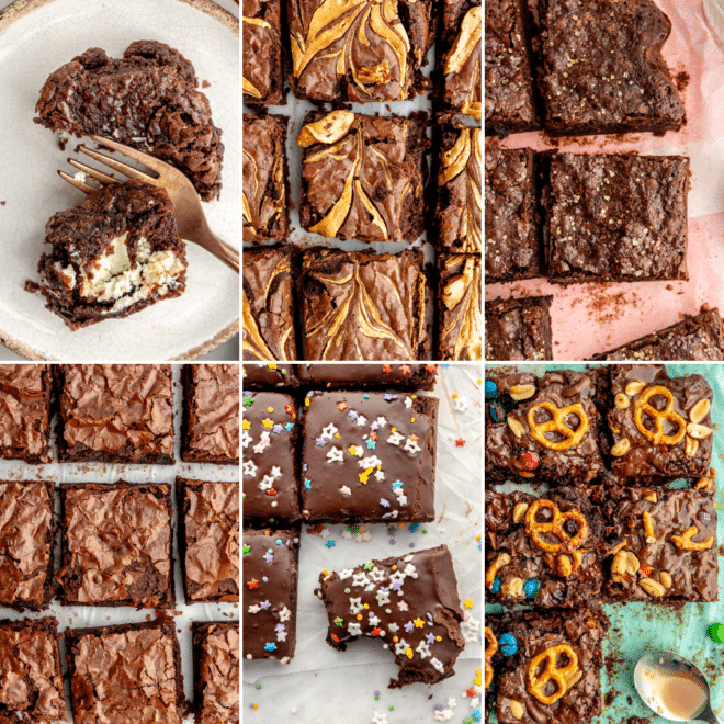 6 Ways to make boxed brownie mix BETTER!