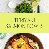 The Easiest Teriyaki Salmon Bowls - Fed & Fit